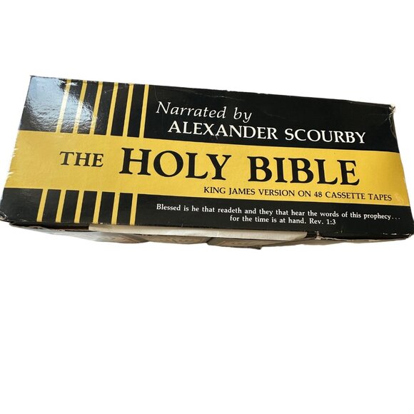 King James The Holy Bible box set 48 cassettes narrated by Alexander Scourby ‘84 - Picture 6 of 9